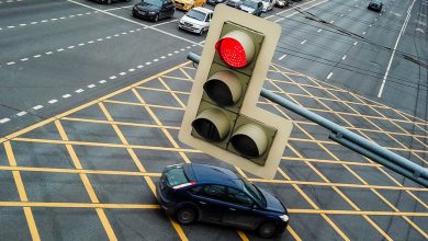 Фото - Юрист Радько рассказал, что делать водителю, если он врезался в светофор или дорожный знак